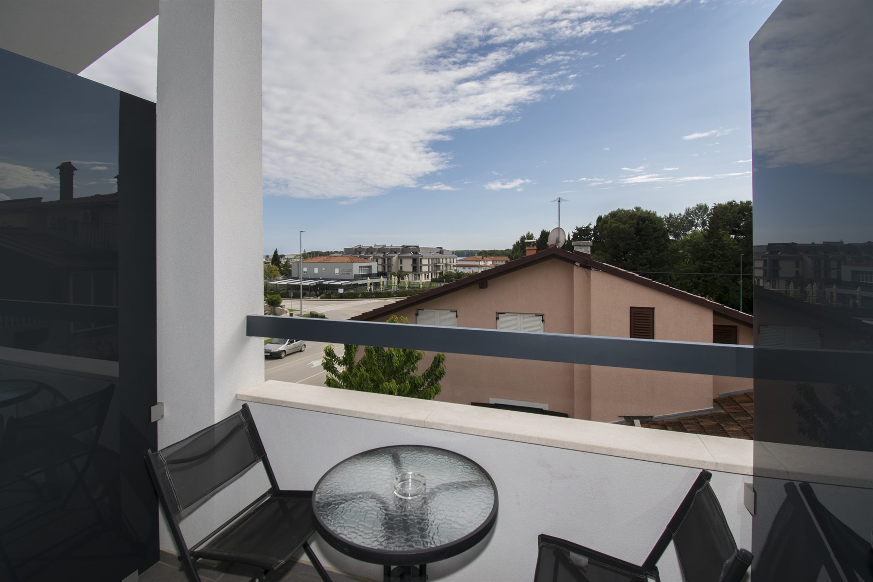 Balkon s pogledom prema Medulinu i moru